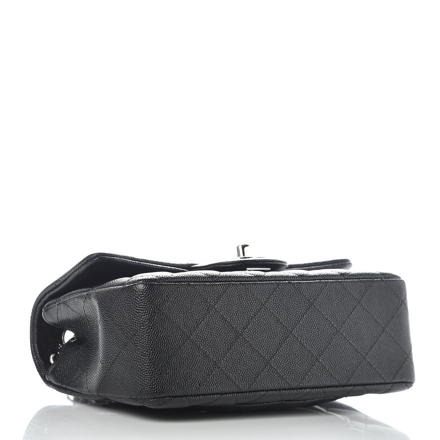 Caviar Quilted Mini Rectangular Flap Black