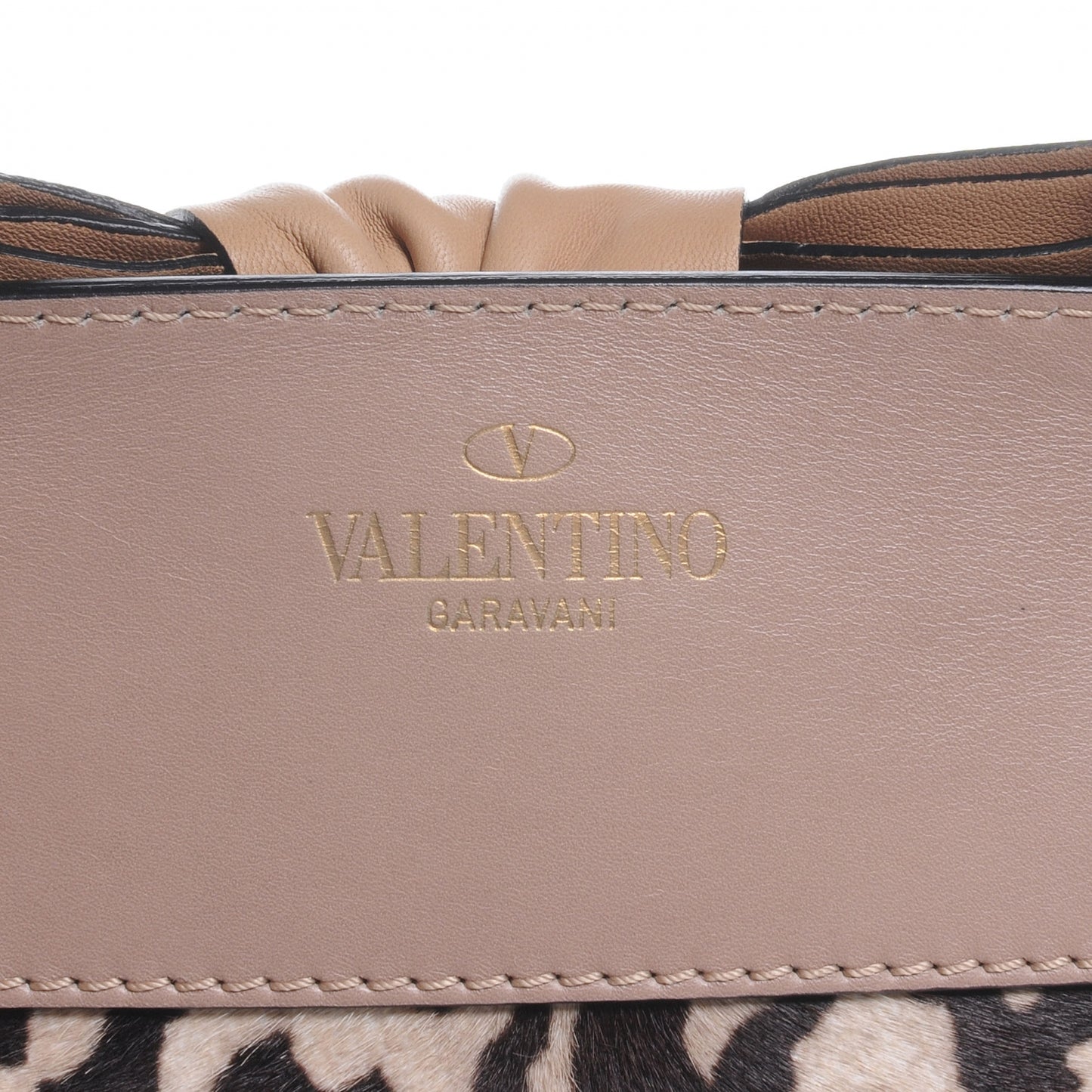 Calf Hair Leopard Print Aphrodite Bow Satchel
