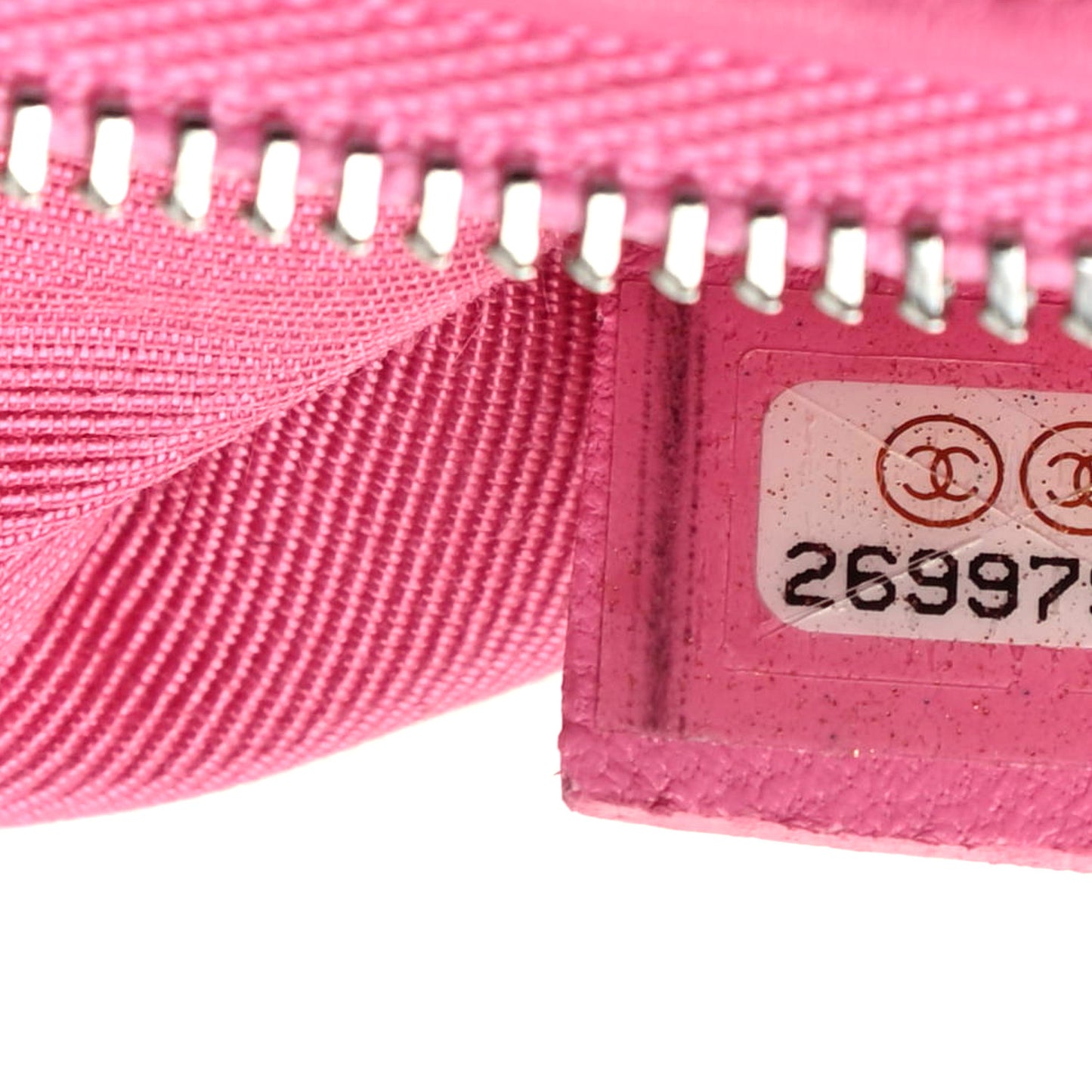 Lambskin Quilted Small Cosmetic Case Pink