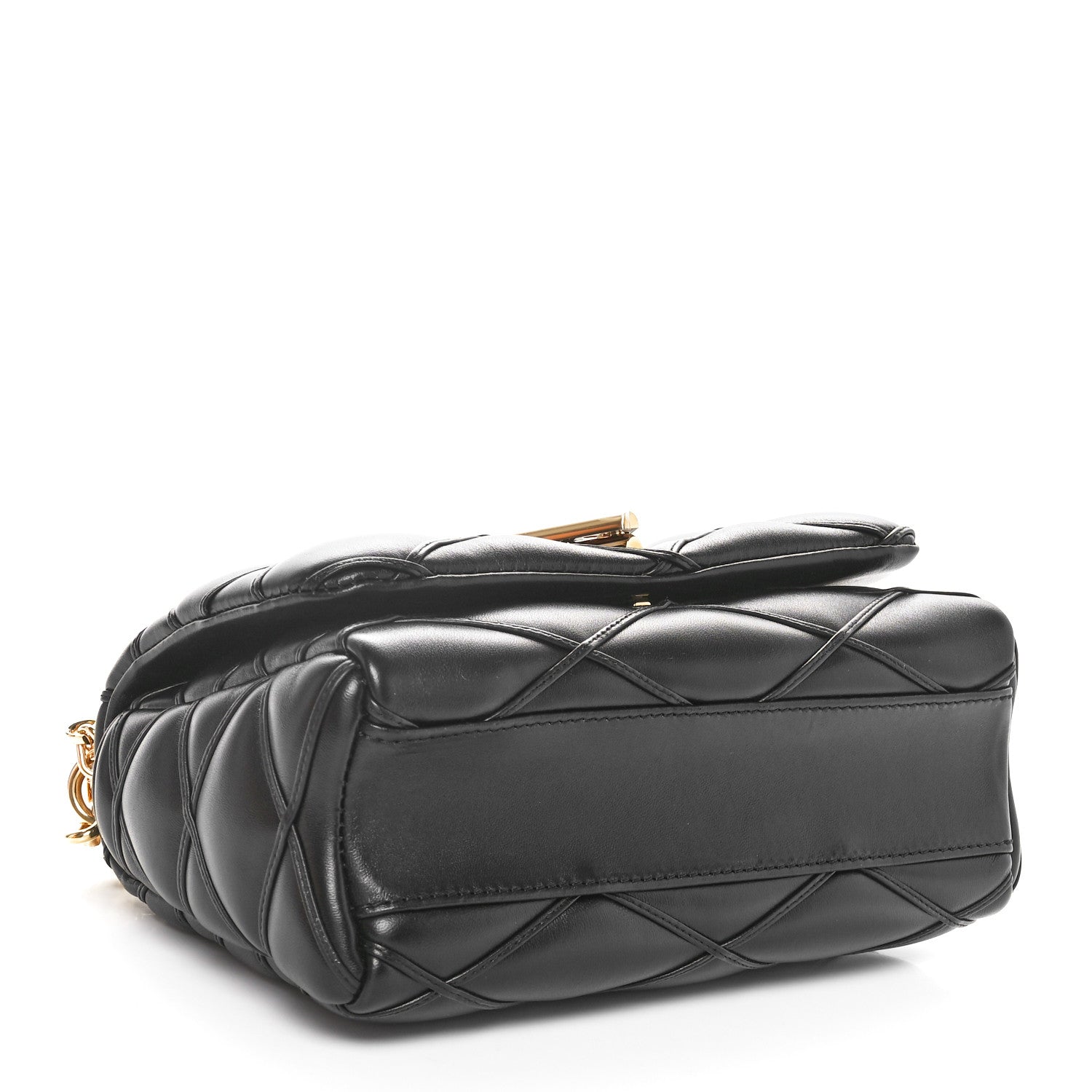 Louis Vuitton Lambskin Malletage Top Handle GO-14 MM Black 4 of 10
