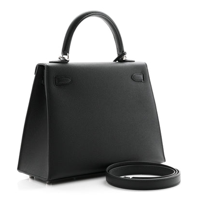 Hermes Epsom Kelly Sellier 25 Black 3 of 11