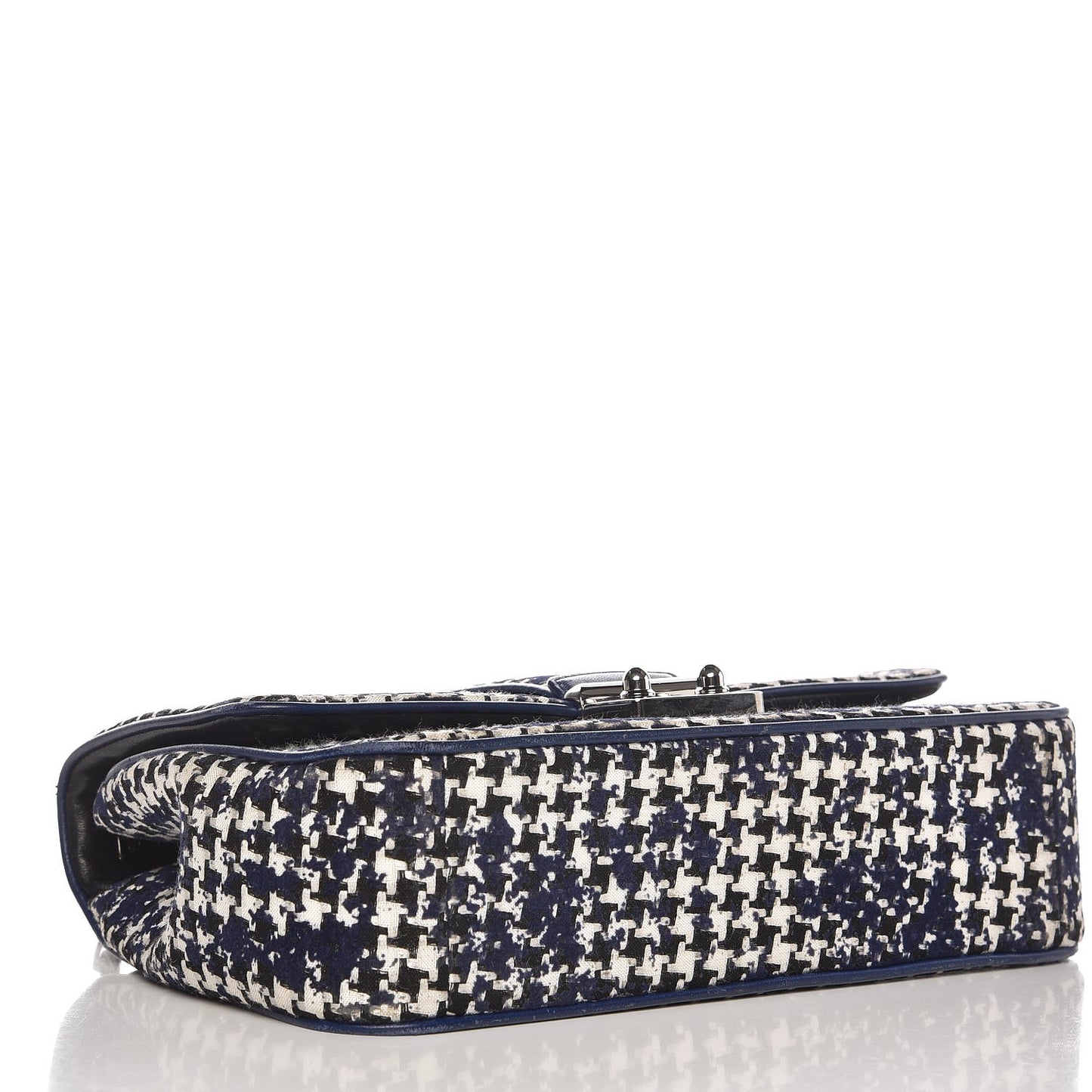 Tweed Medium Miss Dior Flap Black Blue