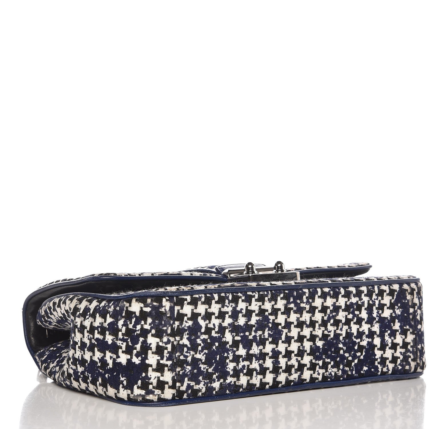 Christian Dior Tweed Medium Miss Dior Flap Black Blue 4 of 14