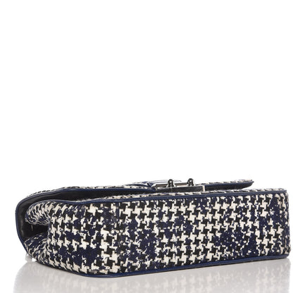 Christian Dior Tweed Medium Miss Dior Flap Black Blue 4 of 14