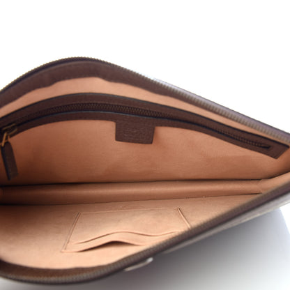 Gucci GG Supreme Monogram Web Ophidia Portfolio Pouch Beige New Acero 5 of 7