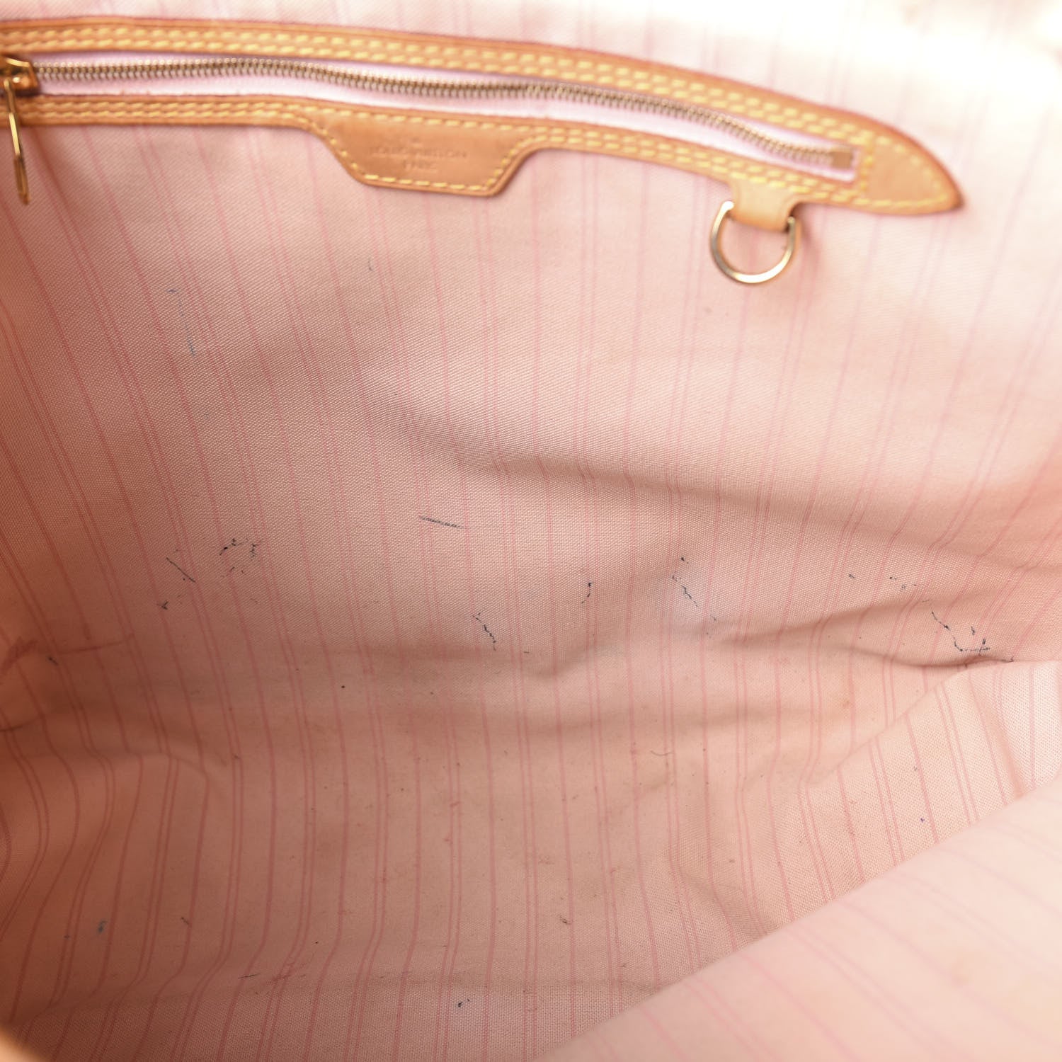 Louis Vuitton Damier Azur Delightful MM Rose Ballerine 10 of 15