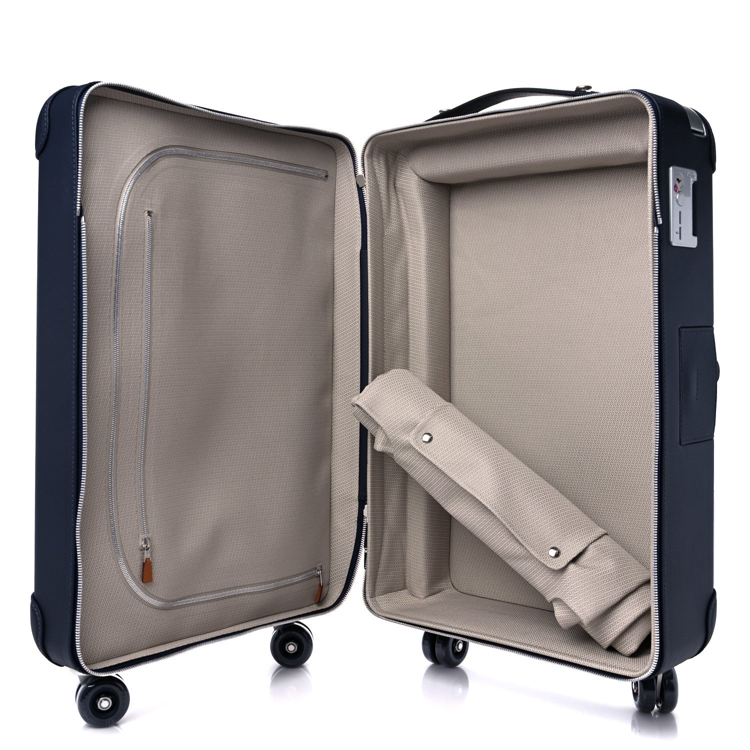Hermes Canvas Taurillon Regate RMS Rolling Trolley Luggage Multicolor 4 of 13