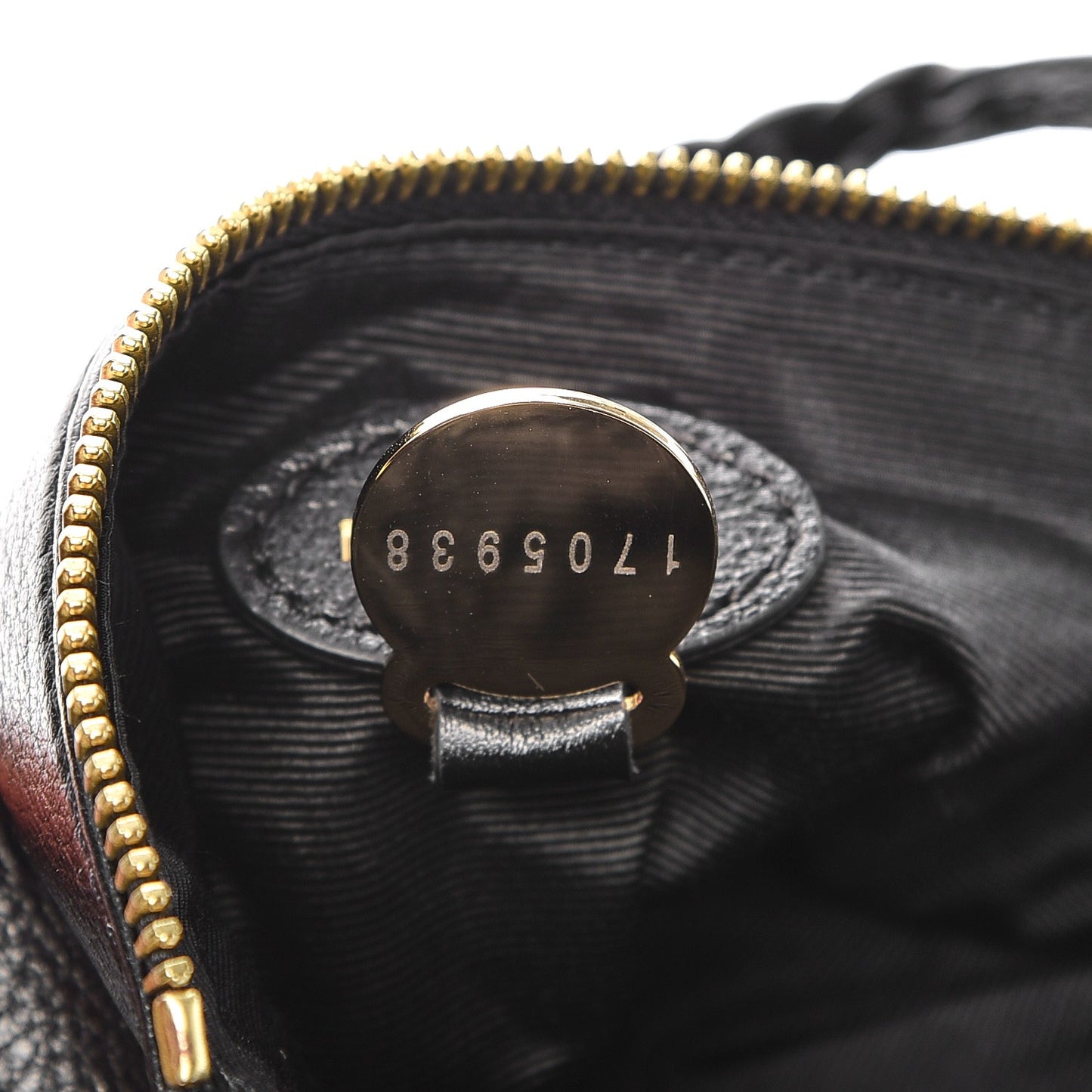 Soft Spongy Calfskin Daria Wrist Clutch Black