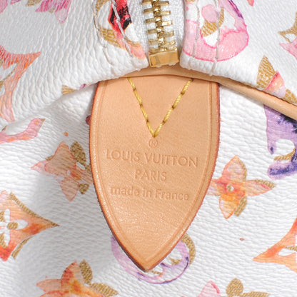Louis Vuitton Watercolor Aquarelle Speedy 35 White 5 of 7