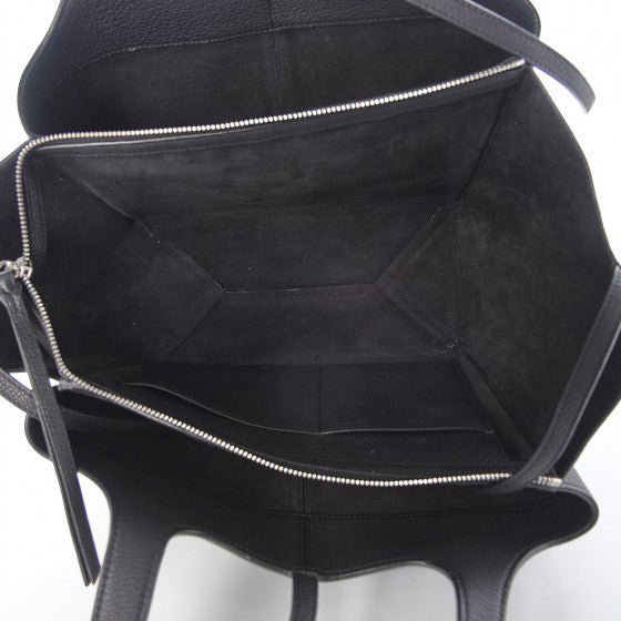 Celine Baby Grained Calfskin Small Tri-Fold Bag Black 5 of 11
