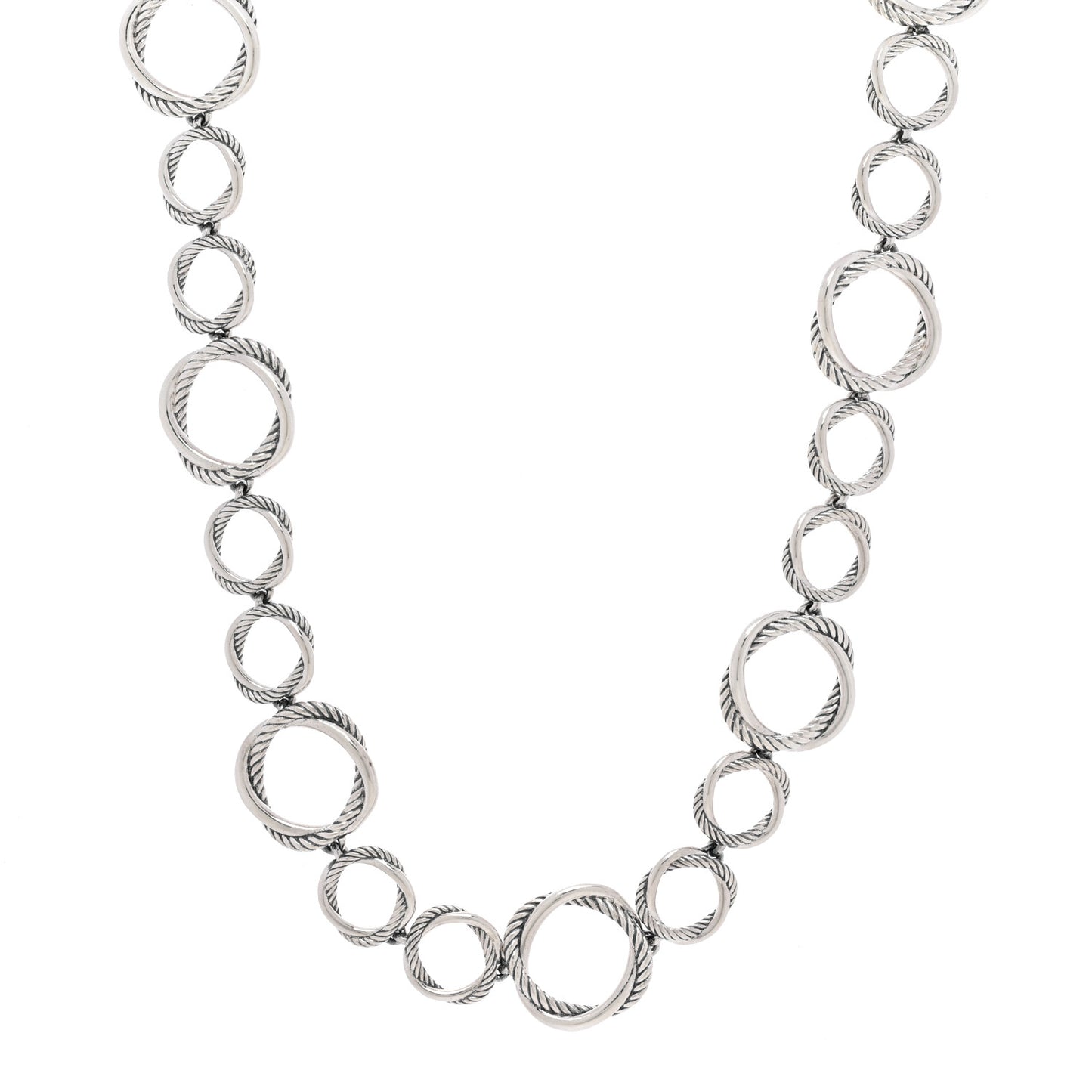 Sterling Silver Infinity Link Chain Necklace