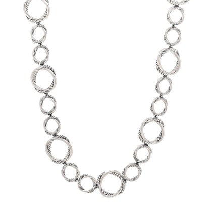 David Yurman Sterling Silver Infinity Link Chain Necklace 1 of 4