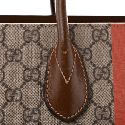 Gucci GG Supreme Monogram Fake/Not Large Retro Interlocking G Tote Bag Beige Brown Sugar 13 of 15
