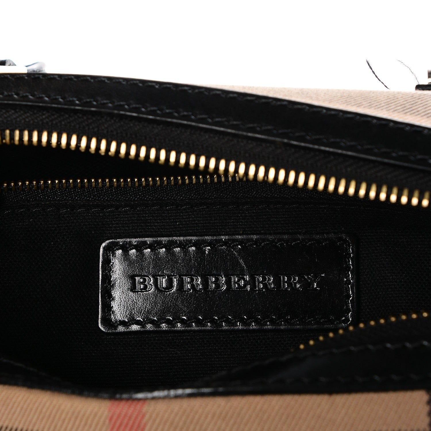 Burberry House Check Bridle Calfskin Medium Alchester Bowling Bag Black 9 of 15