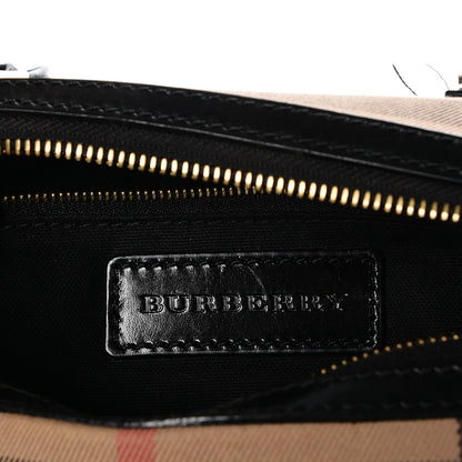 Burberry House Check Bridle Calfskin Medium Alchester Bowling Bag Black 9 of 15