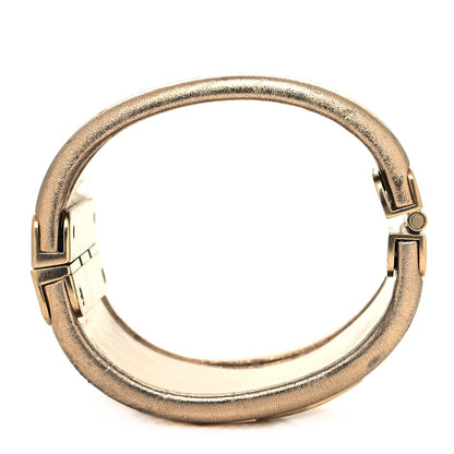 Chanel Metallic Lambskin CC Cuff Gold 7 of 9