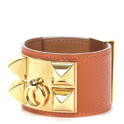 Hermes Epsom Collier de Chien CDC Bracelet S Orange 1 of 5