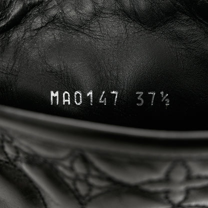 Louis Vuitton Calfskin Embossed Monogram Rebellion Half Boots 37.5 Black 6 of 13