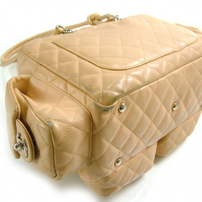 Chanel Calfskin Quilted Small Cambon Multipocket Reporter Beige 7 of 12