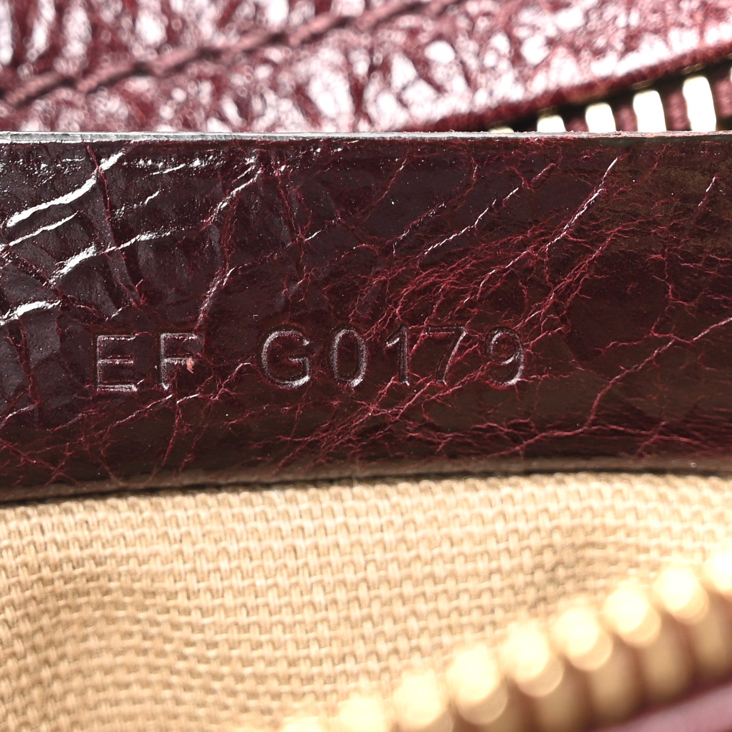 Givenchy Crinkled Patent Small Pandora Oxblood 7 of 10