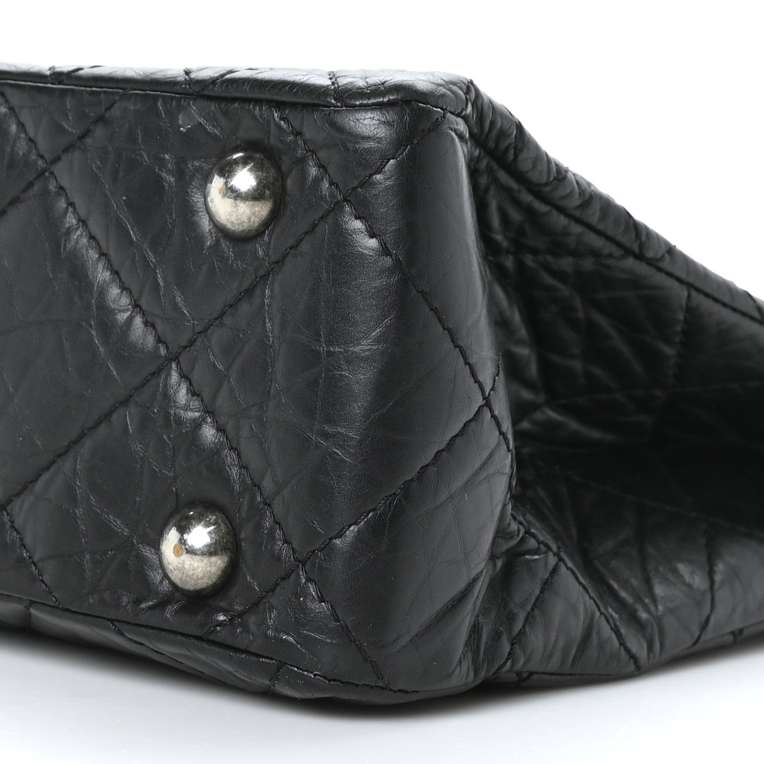 Chanel Aged Calfskin Reissue 2.55 Tote Black 9 of 9