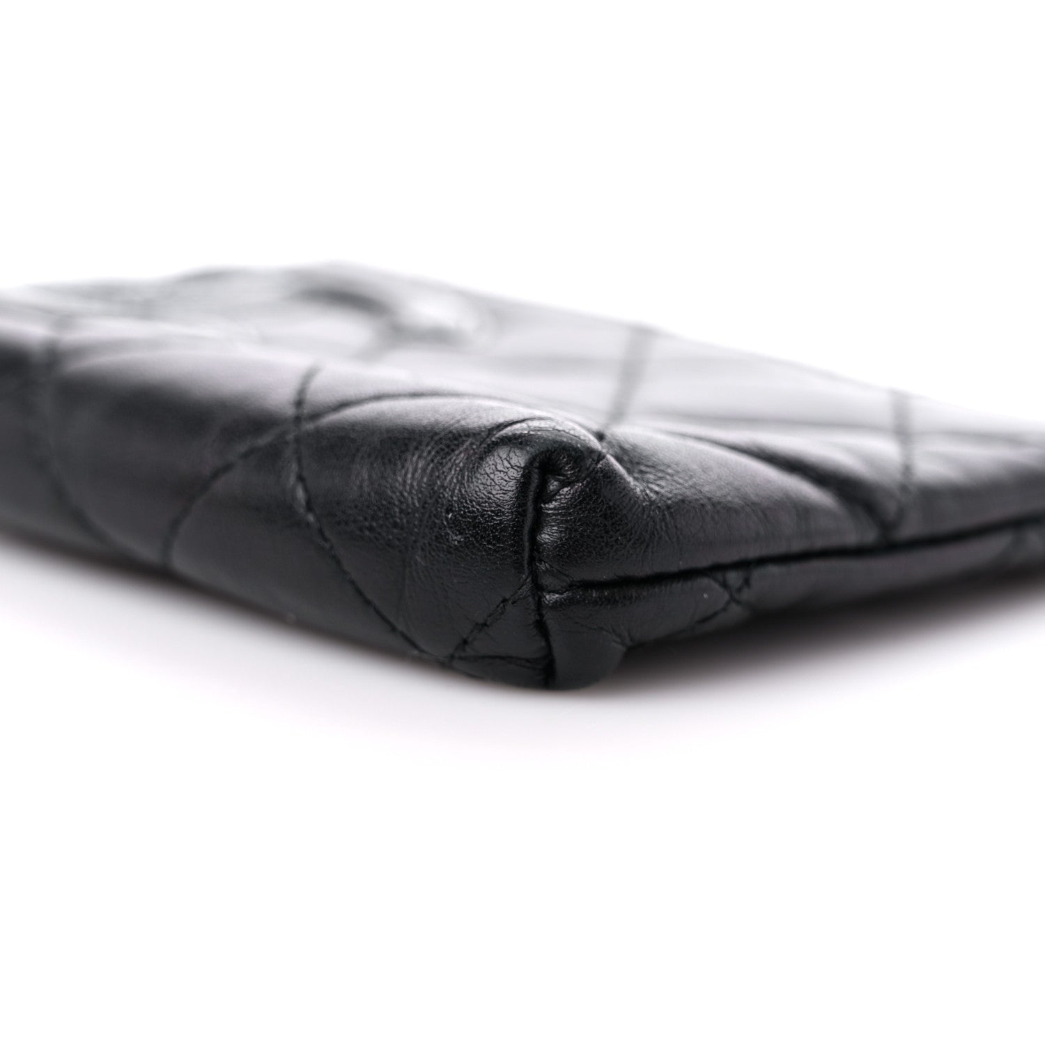 Chanel Calfskin Quilted Cambon Key Pouch Black 8 of 10