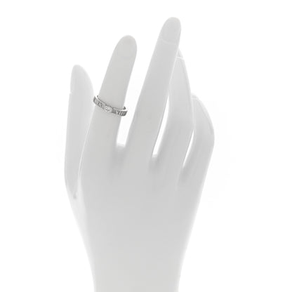 Tiffany 18K White Gold Diamond Atlas Solitaire Band Ring 49 5 2 of 5