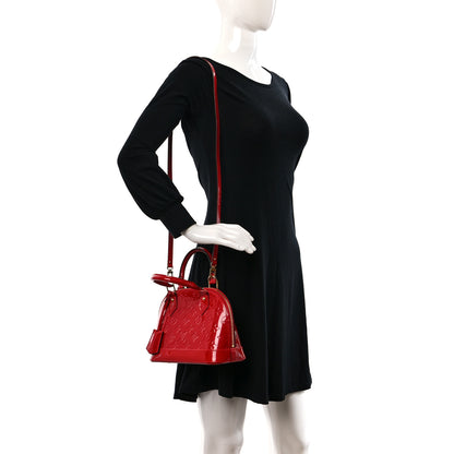Louis Vuitton Vernis Alma BB Cherry 2 of 8