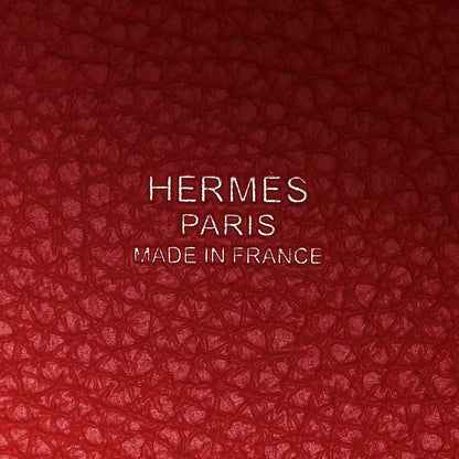 Hermes Taurillon Clemence Tri-Color Picotin Lock 18 PM Rose Extreme Rose Mexico Rouge De Coeur 6 of 12