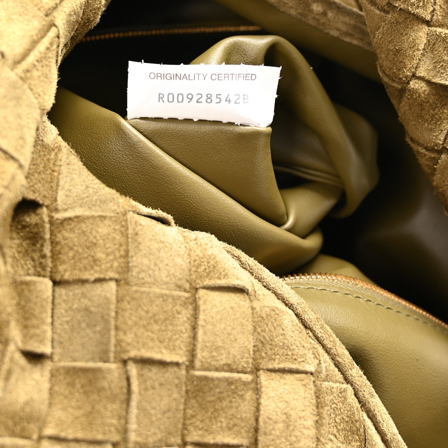 Suede Intrecciato Large Hop Mud