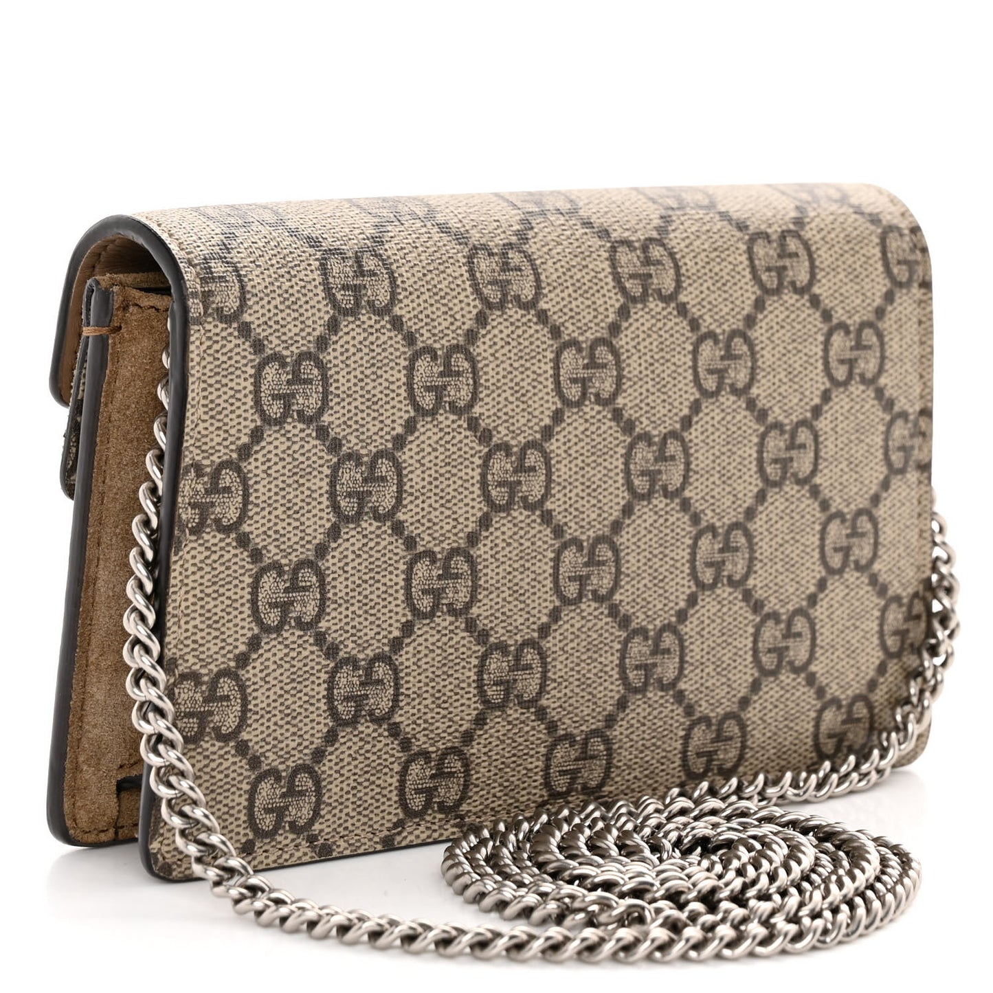 GG Supreme Monogram Super Mini Dionysus Shoulder Bag Taupe