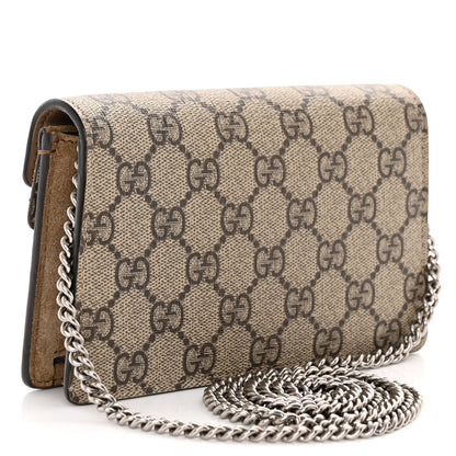 Gucci GG Supreme Monogram Super Mini Dionysus Shoulder Bag Taupe 3 of 11
