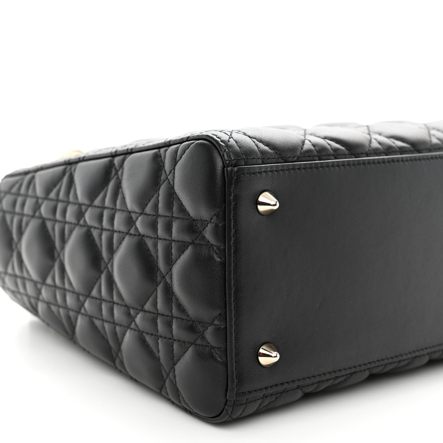 Lambskin Cannage Medium Lady Dior Black