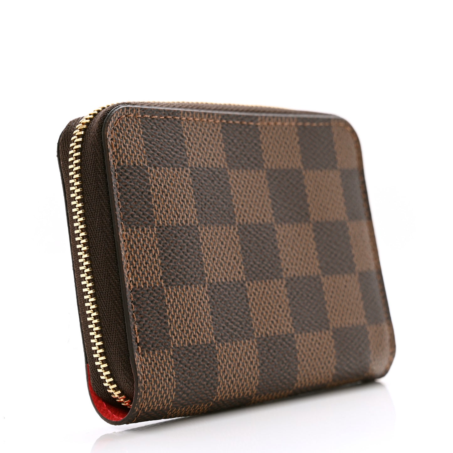 Damier Ebene 2021 Christmas Animation London Zippy Coin Purse Red