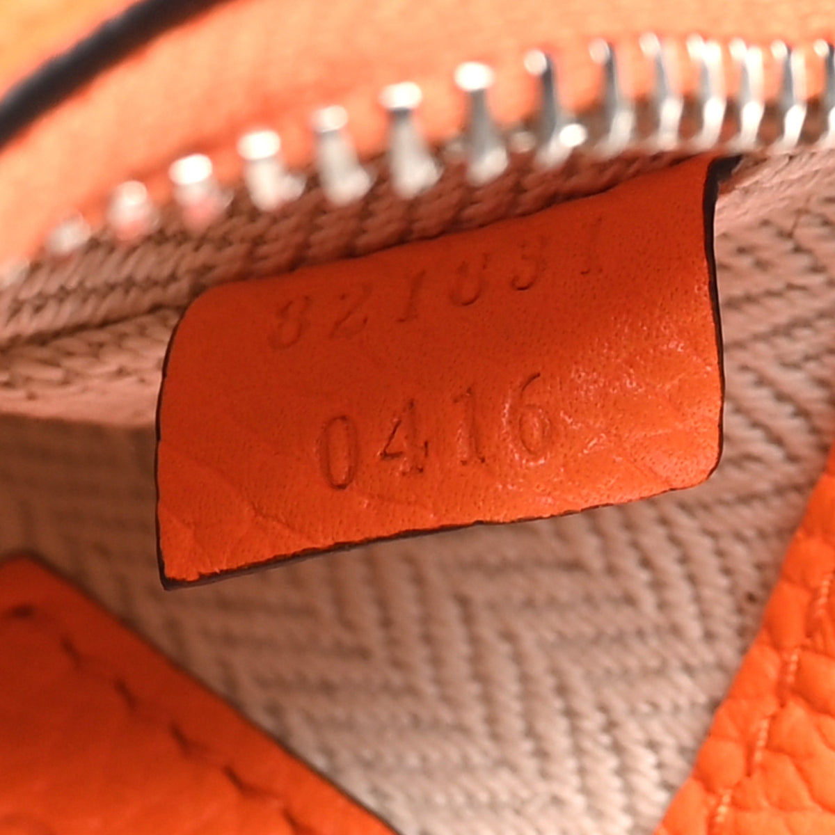 Gucci Pebbled Calfskin Mini B Shoulder Bag Orange 7 of 11