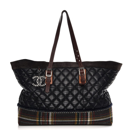 Chanel Coated Canvas Quilted Paris Edinburgh Tote 1 of 13