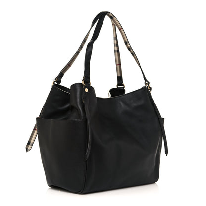 Burberry Calfskin Small Canterbury Tote Black 3 of 13