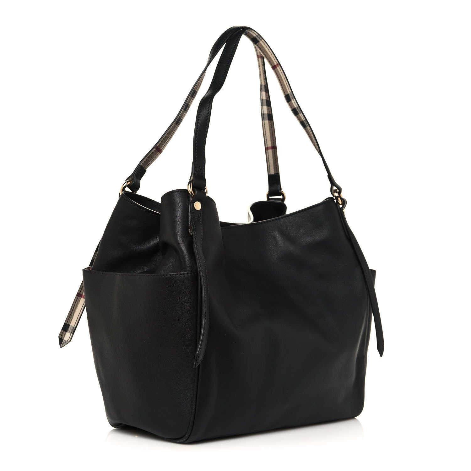 Burberry Calfskin Small Canterbury Tote Black 3 of 13
