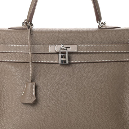 Hermes Taurillon Clemence Kelly Retourne 35 Etoupe 8 of 14