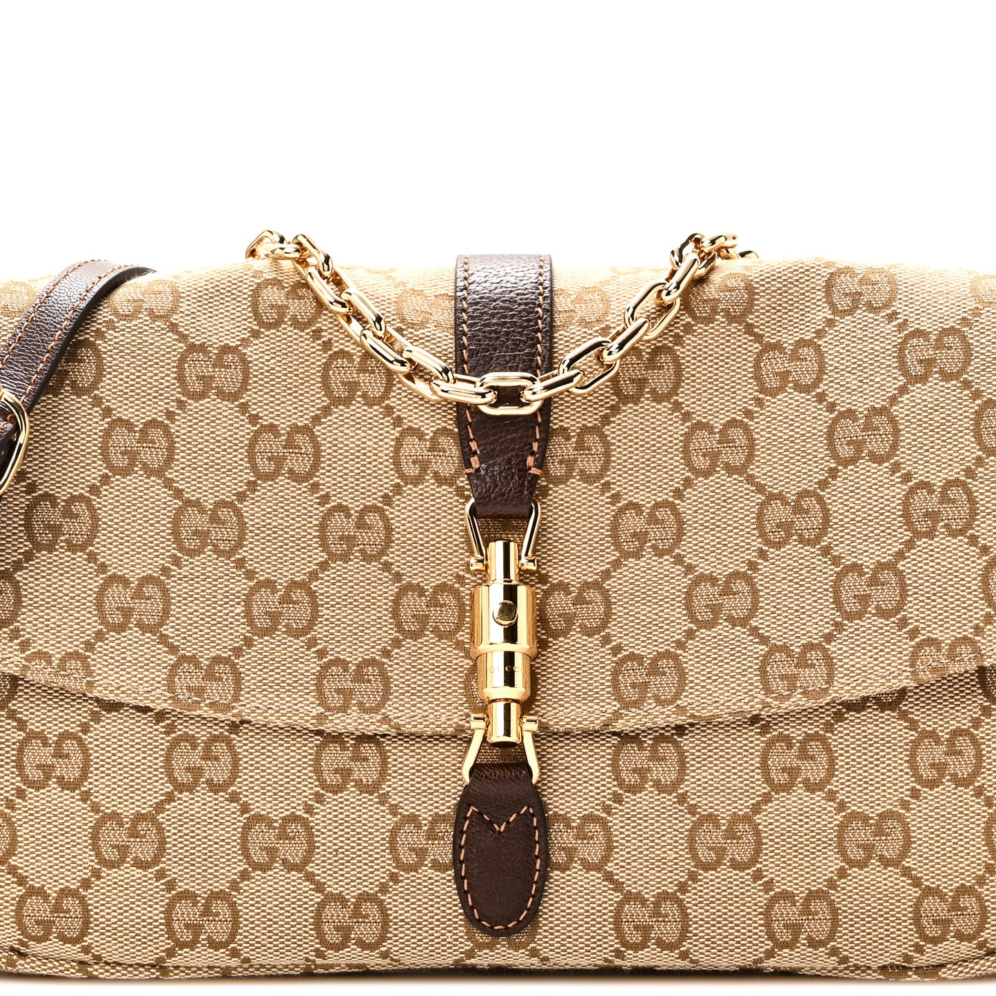 GG Supreme Medium Aperitivo Shoulder Bag Sand Dark Brown