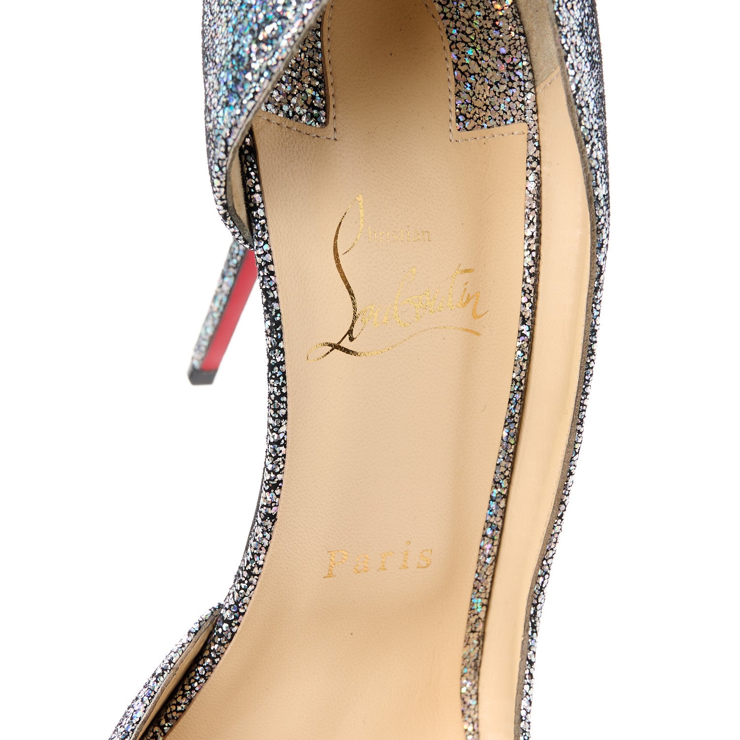 Christian Louboutin Patent Glitter Disco Ball Iriza 100 Pumps 40.5 Purple Pop Multicolor 7 of 8