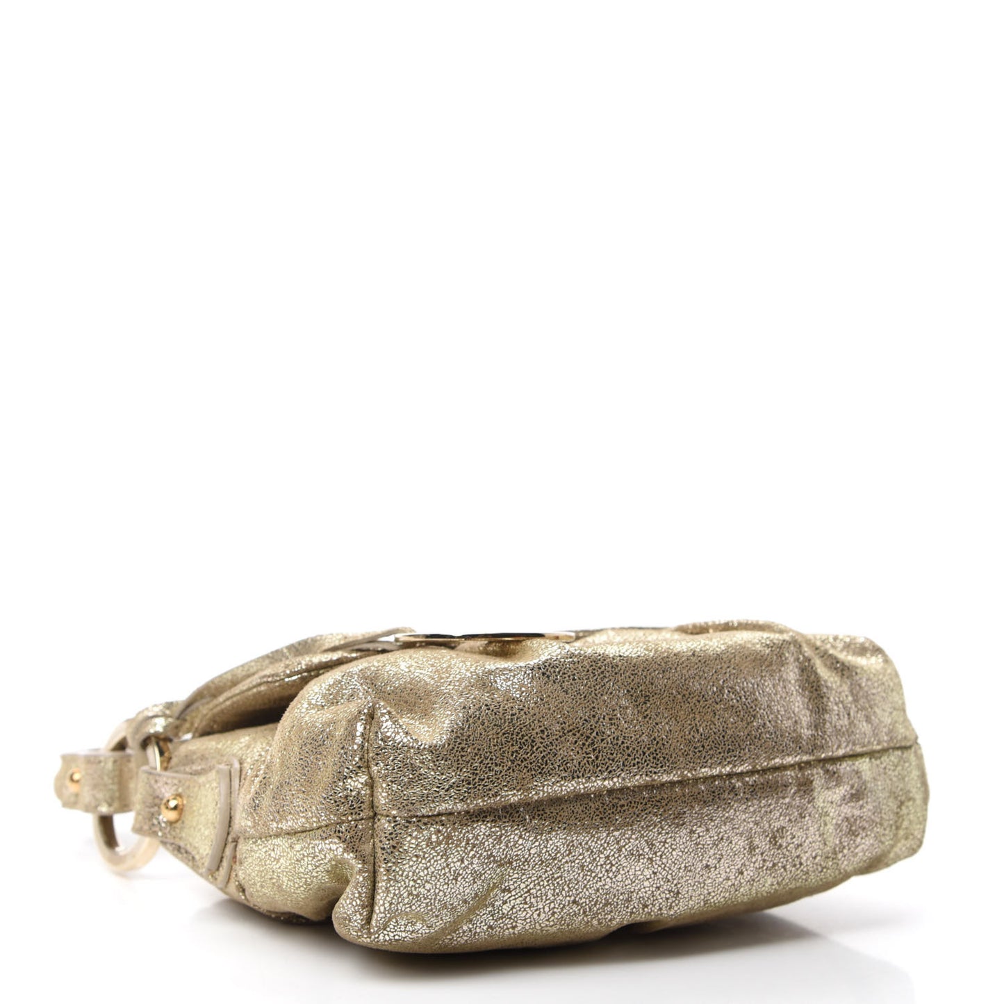 Metallic Nappa Mini Chef Shoulder Bag Gold