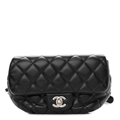 Chanel Calfskin Quilted CC Uniform Flap Belt Bag Black 1 of 11