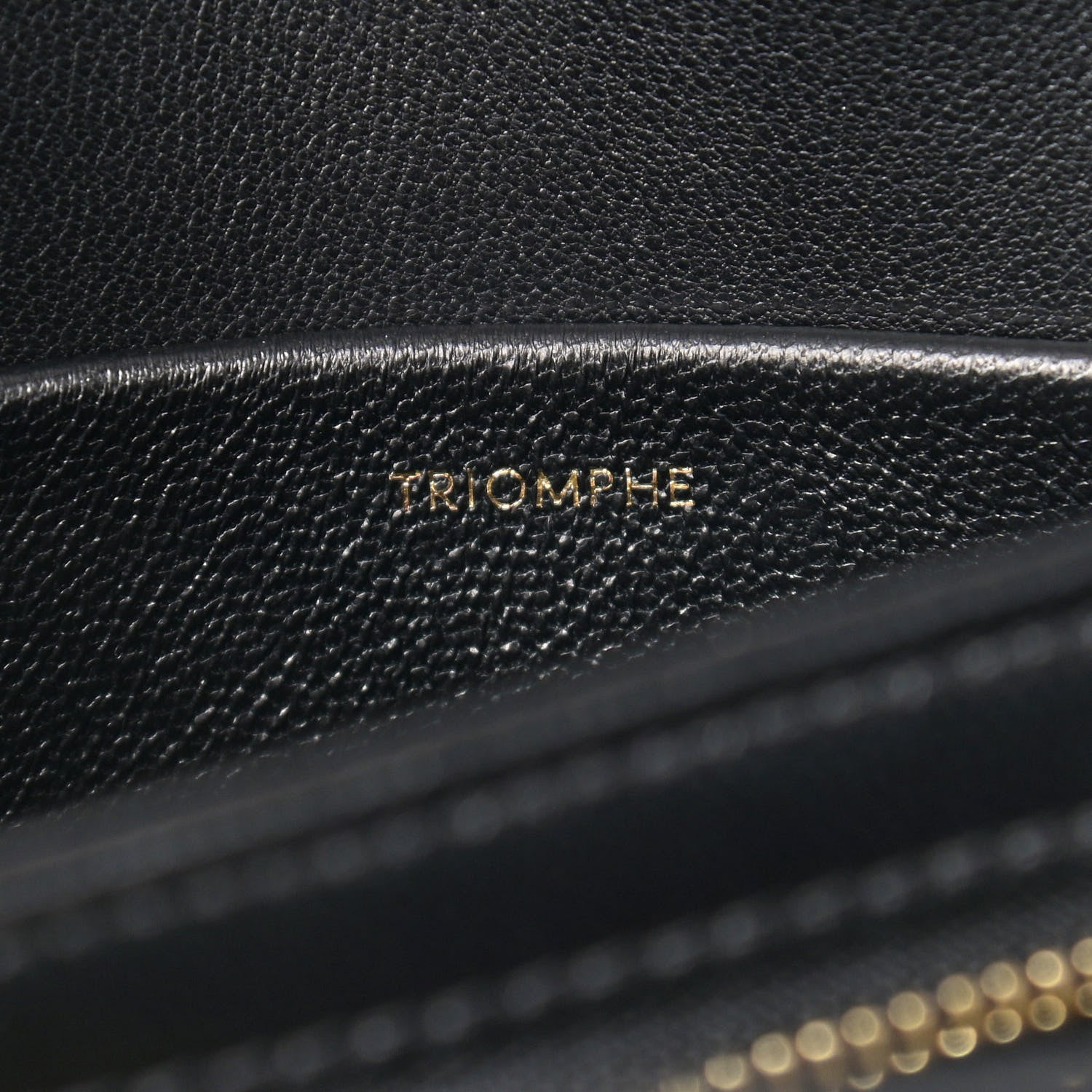 Celine Shiny Calfskin Teen Triomphe Black 8 of 11