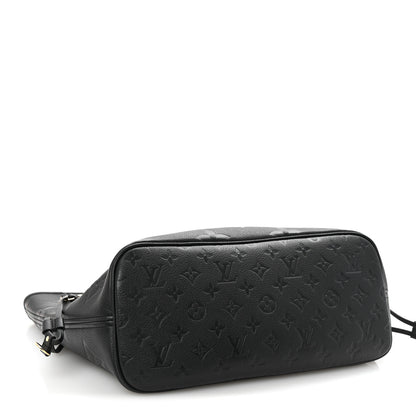 Louis Vuitton Empreinte Monogram Giant Neverfull MM Black 5 of 10