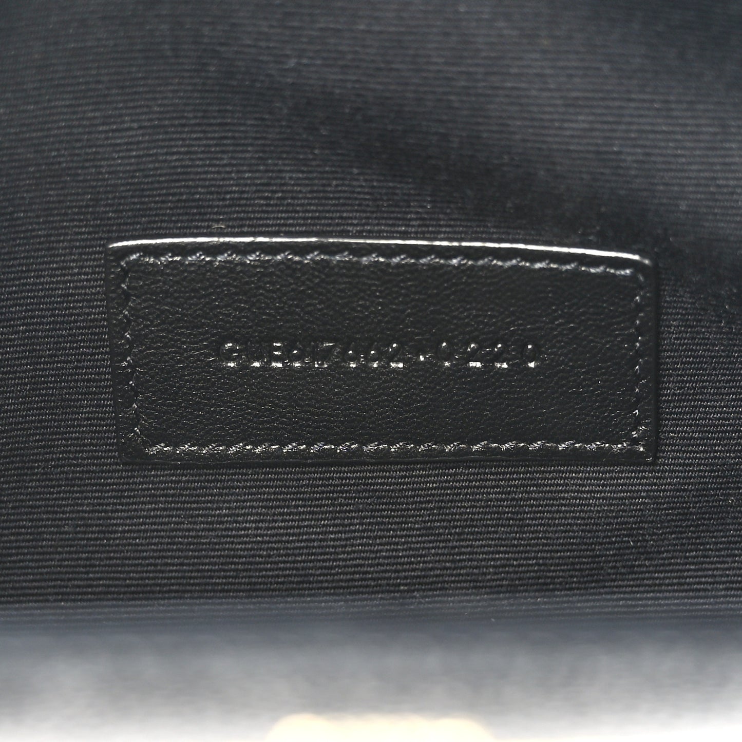 Grain De Poudre Matelasse Chevron Monogram Envelope Clutch Black