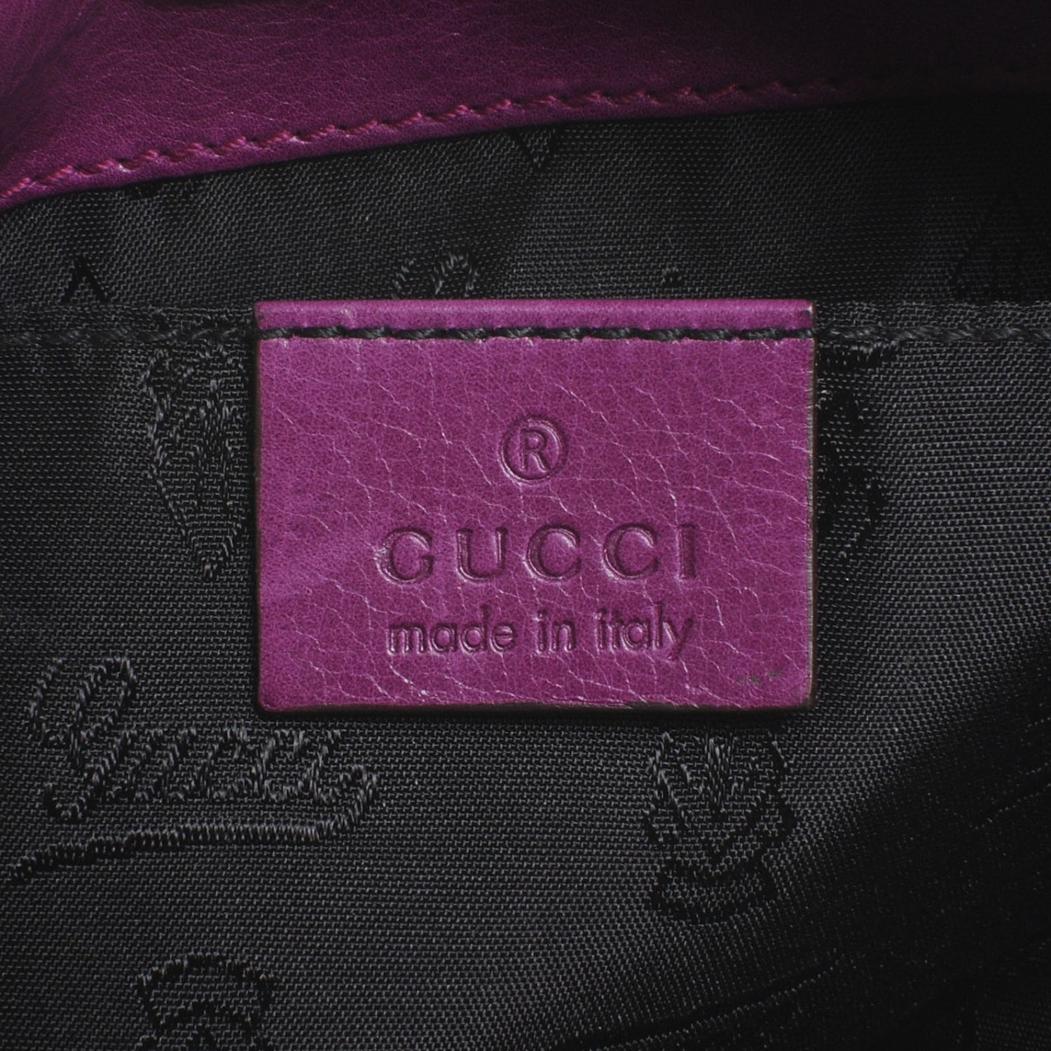 Gucci Leather Hysteria Clutch Purple 6 of 8