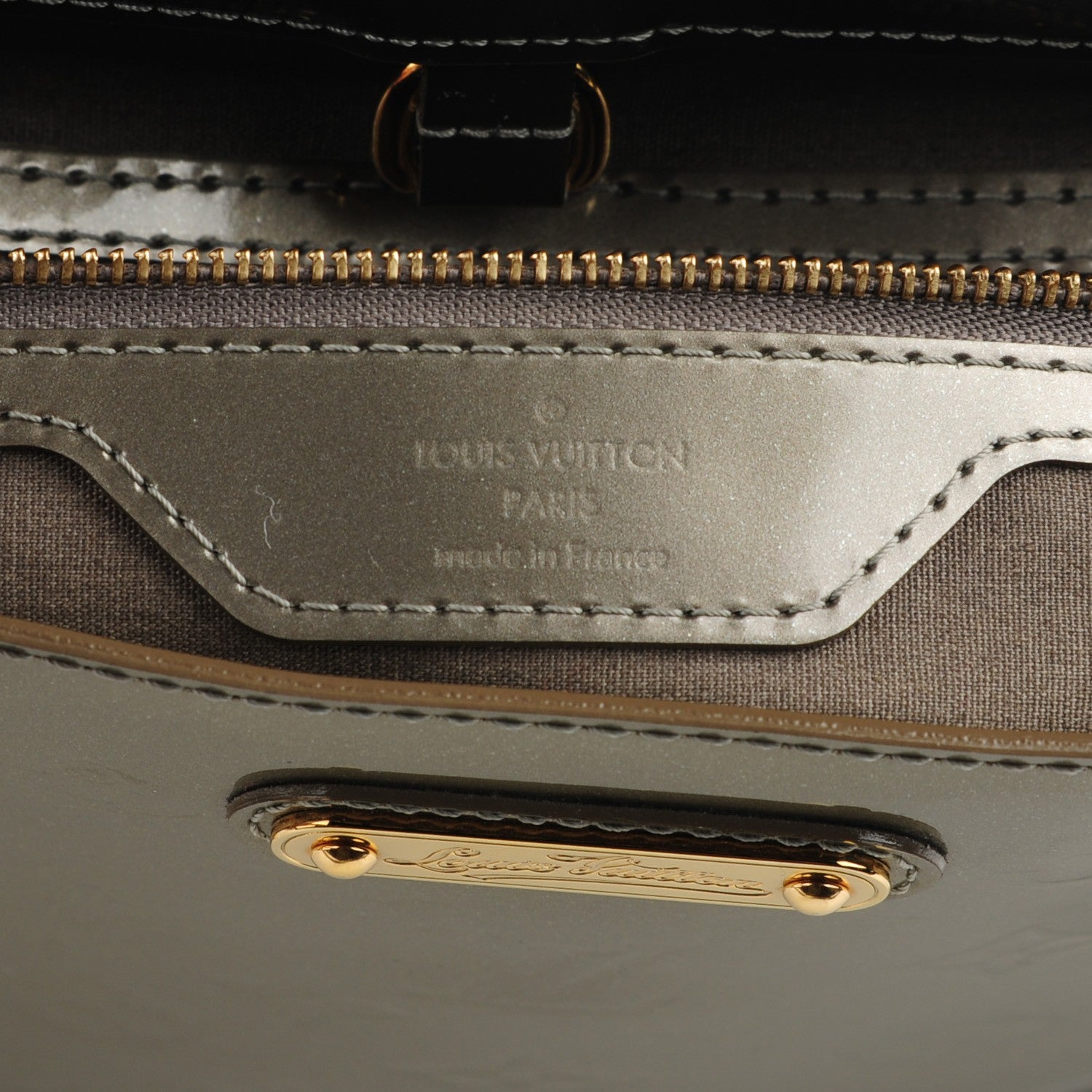 Louis Vuitton Vernis Wilshire GM Gris Art Deco 6 of 7