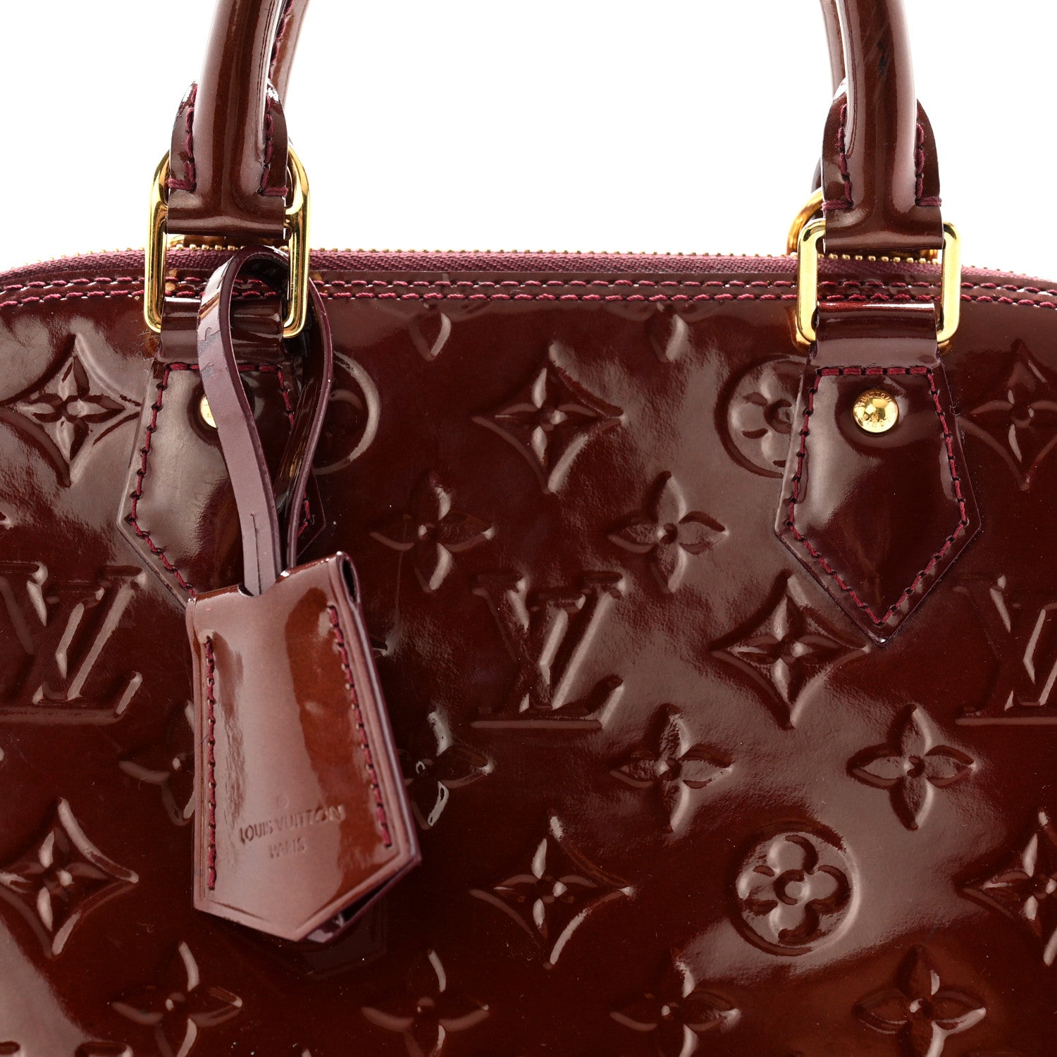 Louis Vuitton Vernis Alma PM Rouge Fauviste 8 of 12