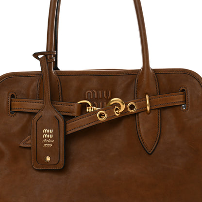 Miu Miu Nappa Medium Aventure Bag Rovere 7 of 16